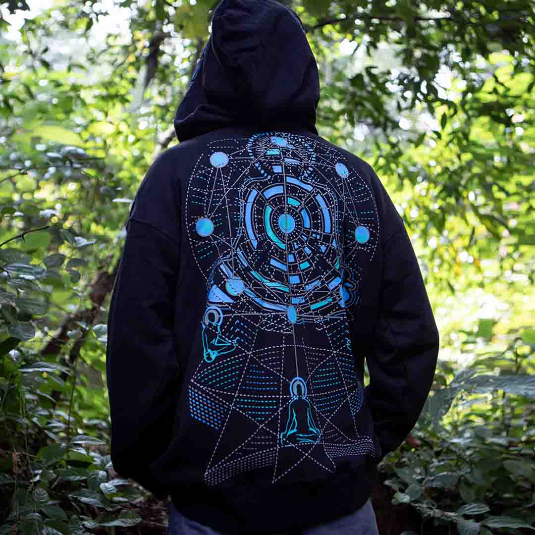 oversize hoodie Illuminate the Night with Our Rave Party Glow Collection