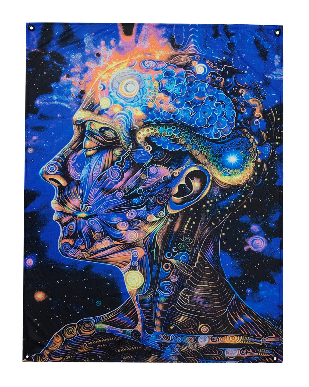 Cosmic Connection UV Light Reactive Wall Hanging Tapestry