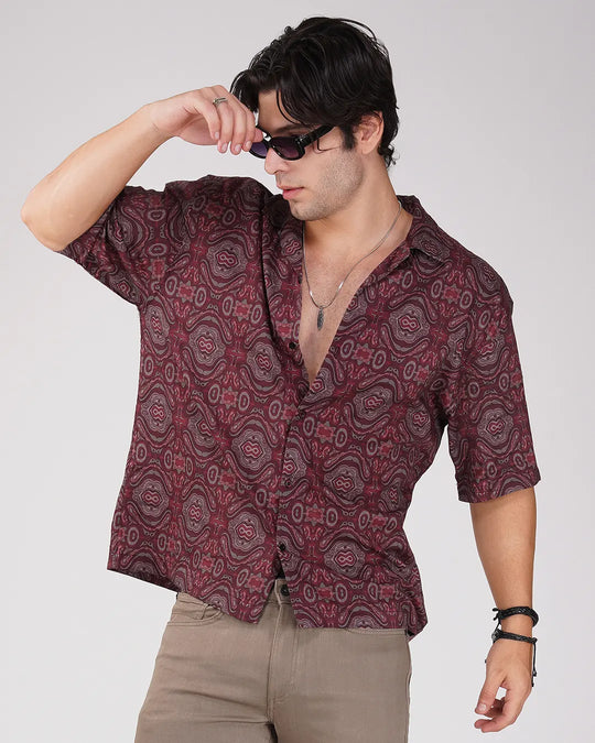 Lemniscate Full Printed Relaxed Fit Shirt