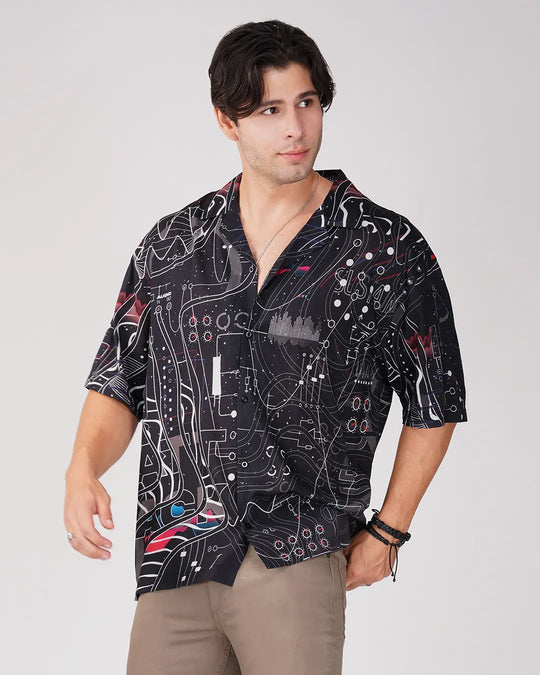 Synth Full Printed Relaxed Fit Shirt