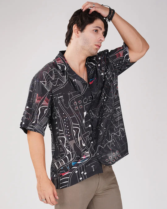 Synth Full Printed Relaxed Fit Shirt