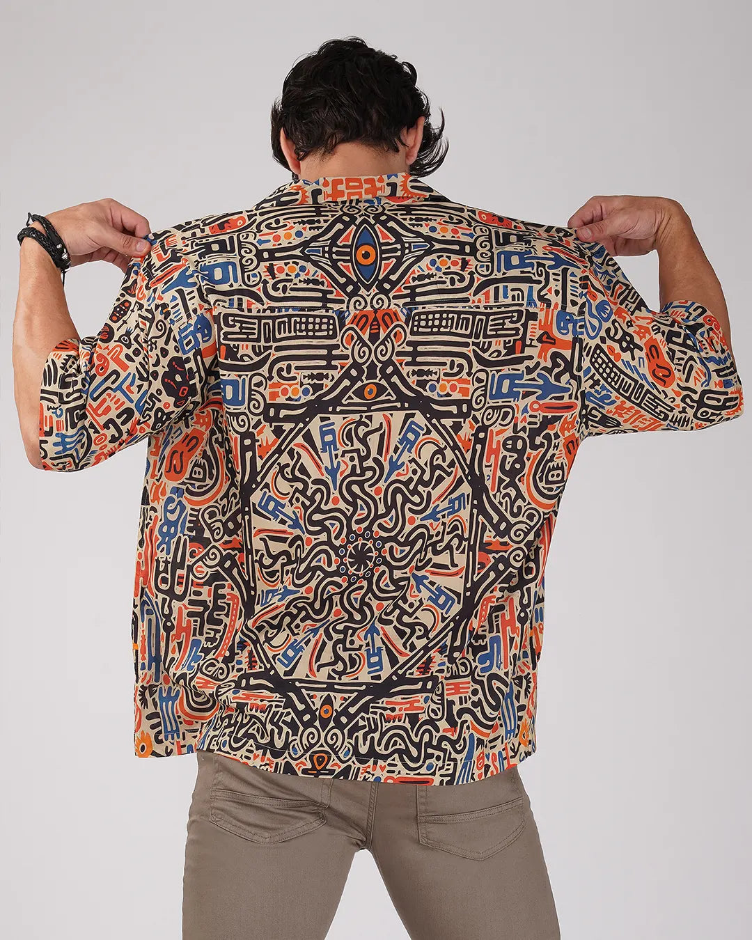 Cultural canvas Full Printed Relaxed Fit Shirt