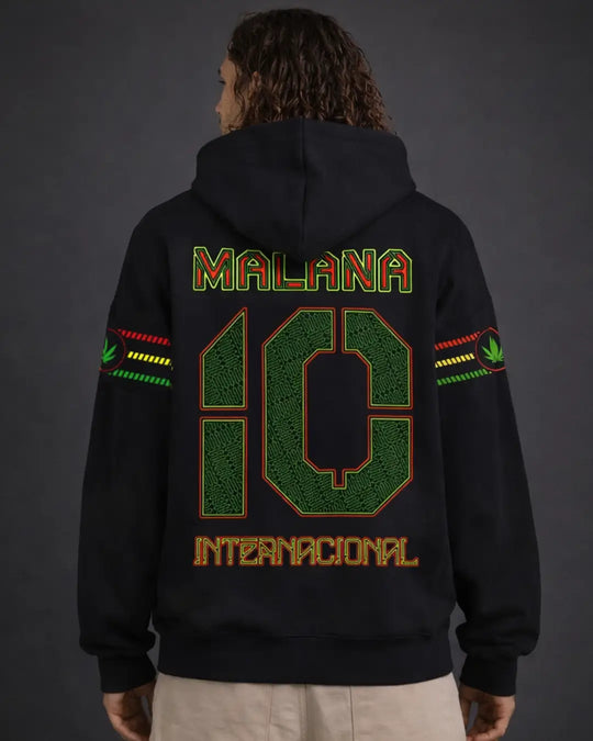 Malana | Zip-Up Cotton Hoodie UV Light Reactive