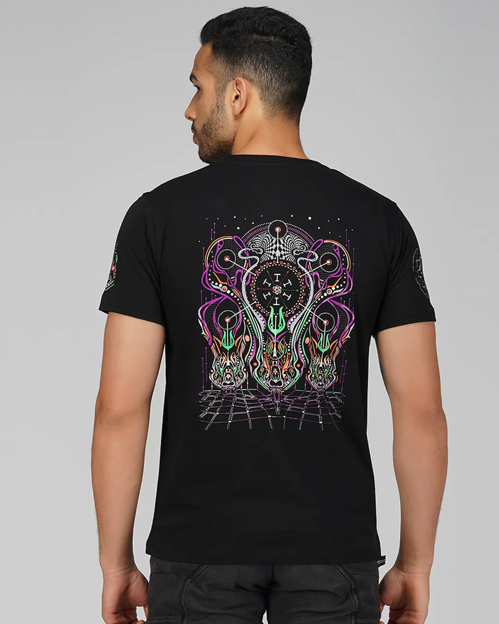 Spiritual Network | UV Light Reactive Cotton T-Shirt