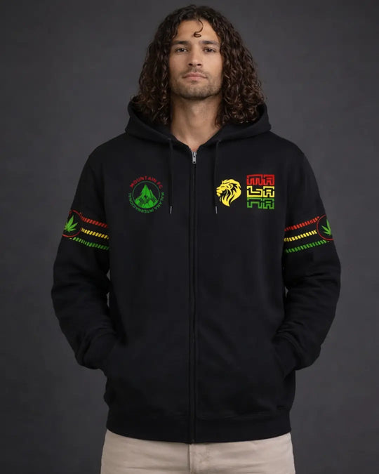 Malana | Zip-Up Cotton Hoodie UV Light Reactive