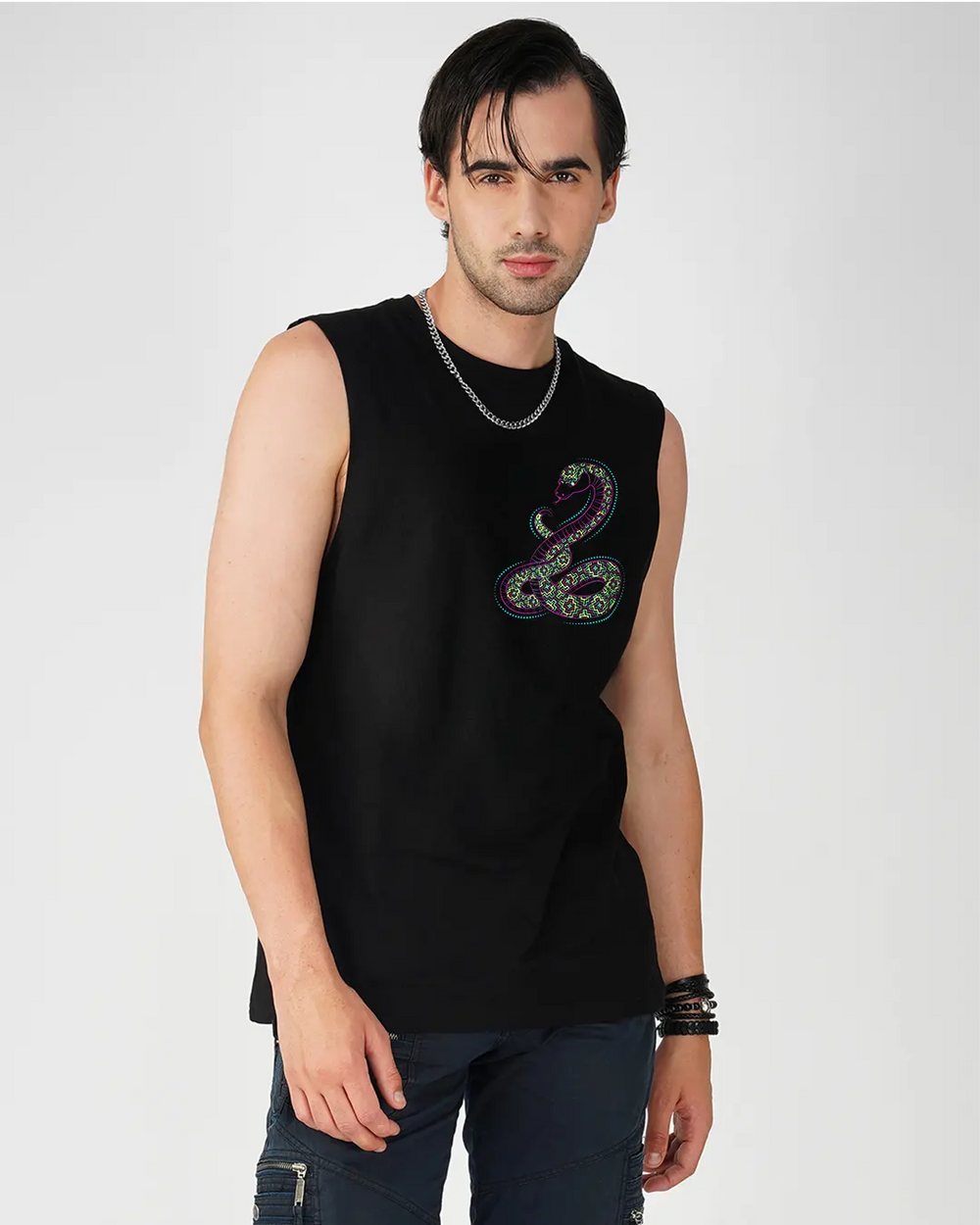 Ayahuasca UV Light Reactive Tank Top