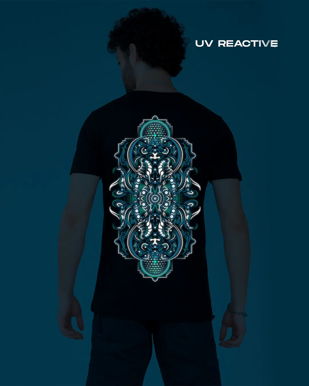 Cyberghost | UV Reactive Plus Glow In Dark | Regular Fit T-shirt