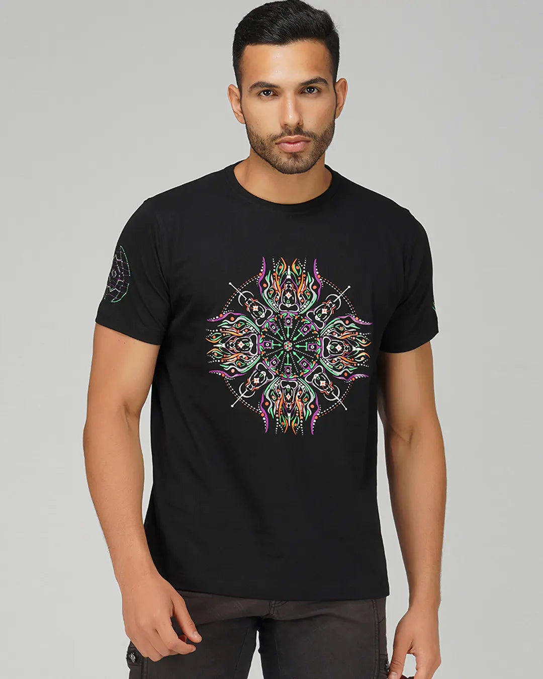 Spiritual Network | UV Light Reactive Cotton T-Shirt