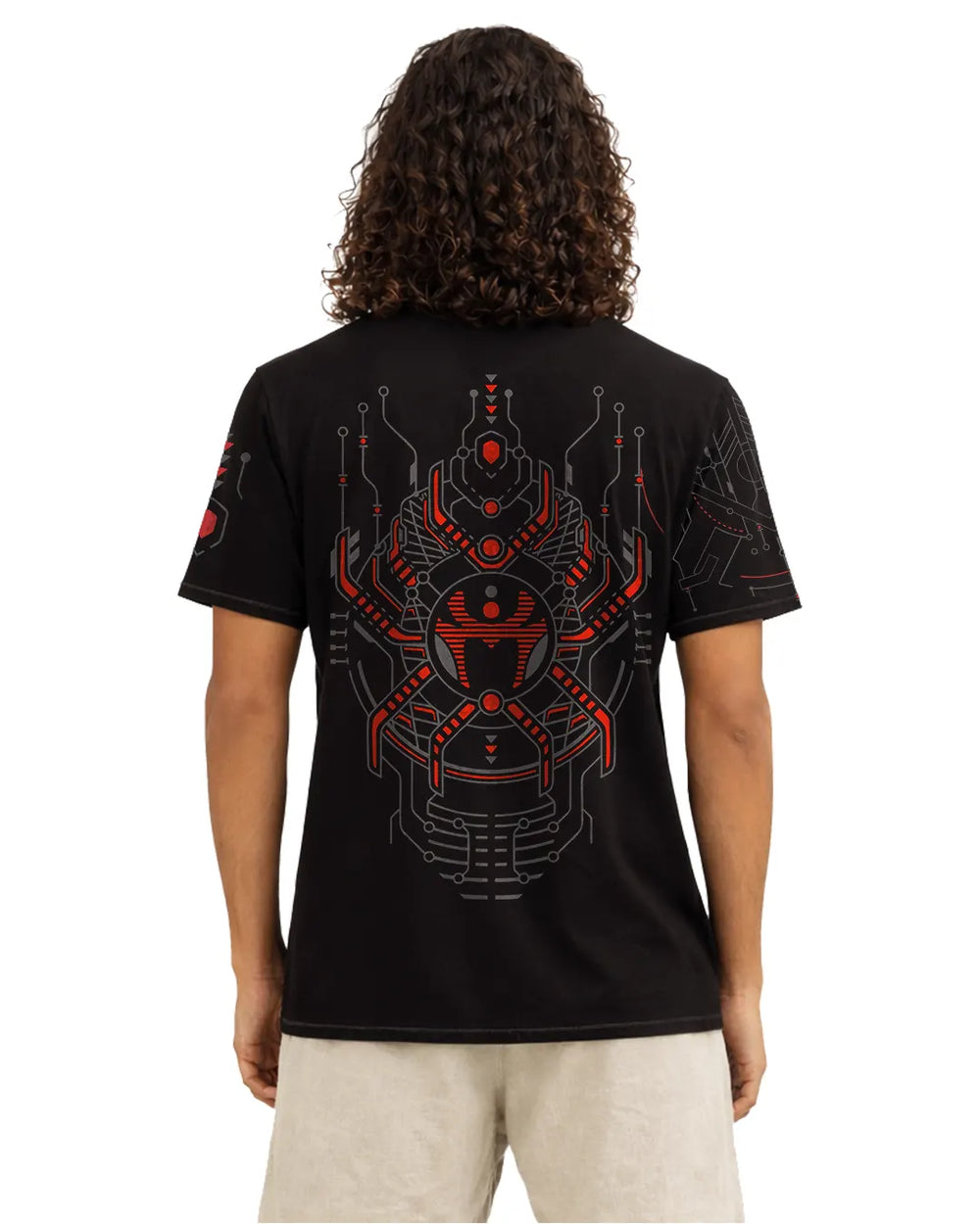 Yaxin | UV Light Reactive | Oversized Cotton T-Shirt