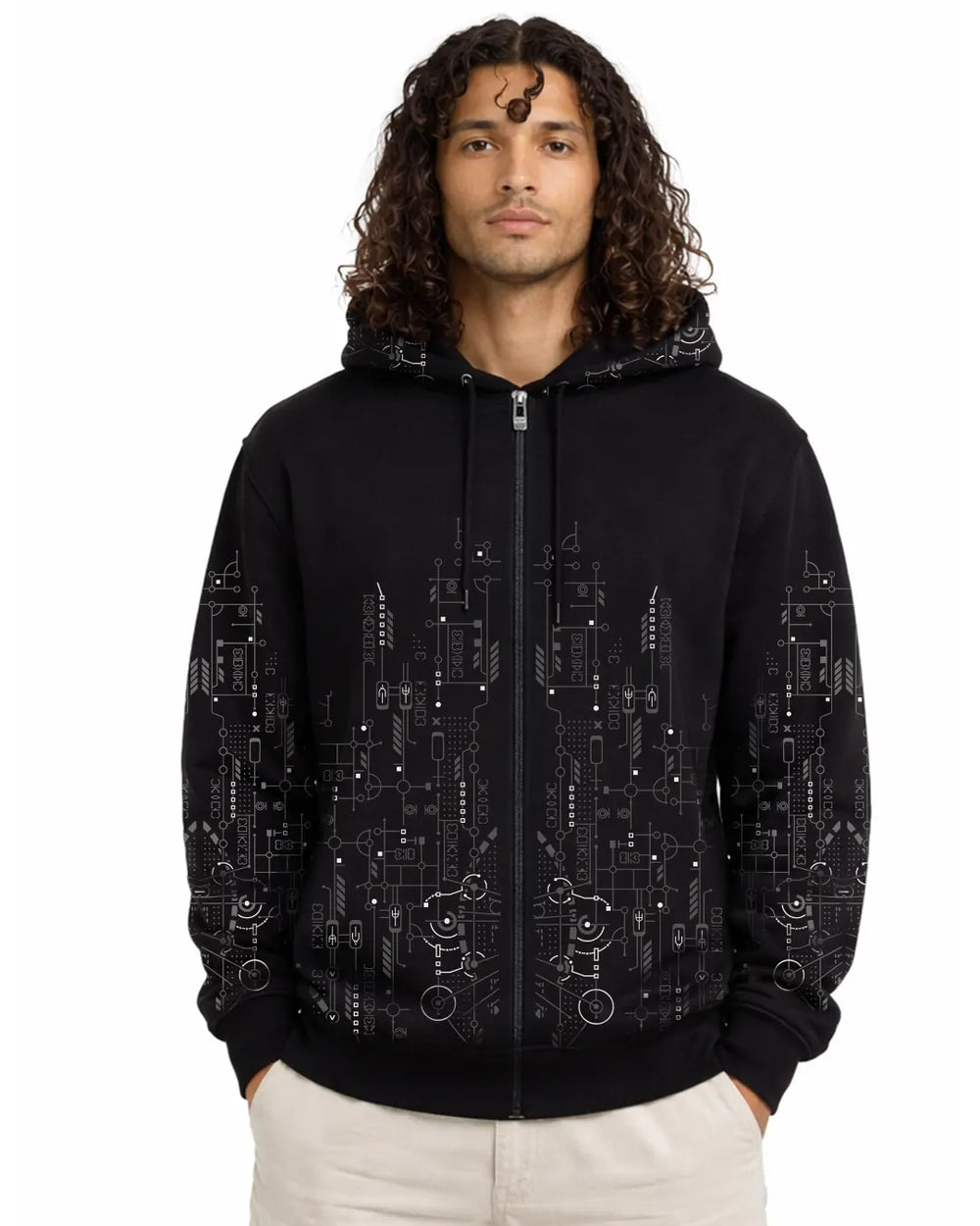 Observatory | UV Light Reactive & Glow In Dark | Cotton Hoodie