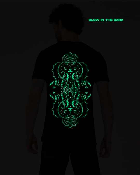 Cyberghost | UV Reactive Plus Glow In Dark | Regular Fit T-shirt