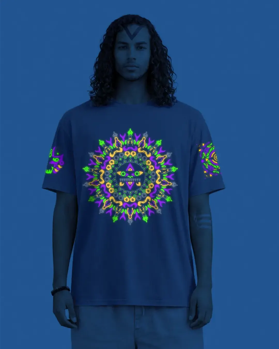 Onirah | UV Light Reactive | Oversized Cotton T-Shirt