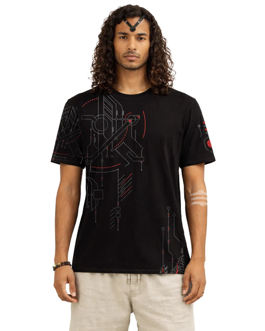 Yaxin | UV Light Reactive | Oversized Cotton T-Shirt