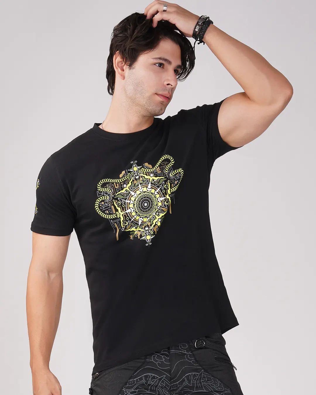 Mechanical Face | UV Light Reactive | Regular Fit T-Shirt