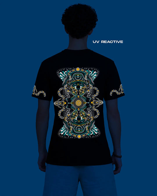 DMT Trip | UV Reactive Plus Glow In Dark | Regular Fit T-shirt