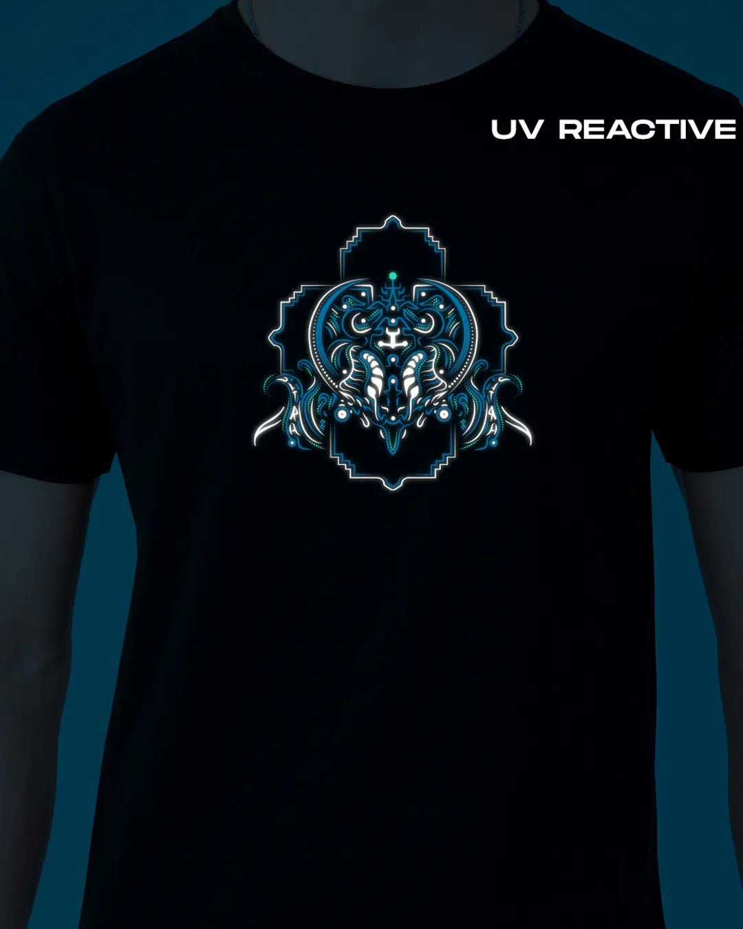 Cyberghost | UV Reactive Plus Glow In Dark | Regular Fit T-shirt