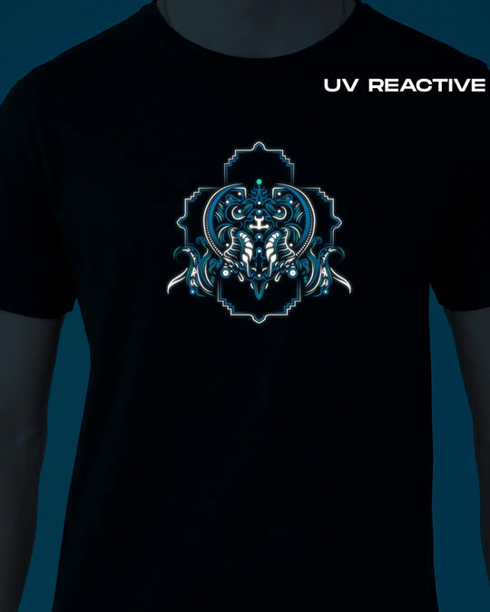 Cyberghost | UV Reactive Plus Glow In Dark | Regular Fit T-shirt