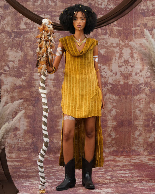 Jimmi Hooded Open Dress for Women