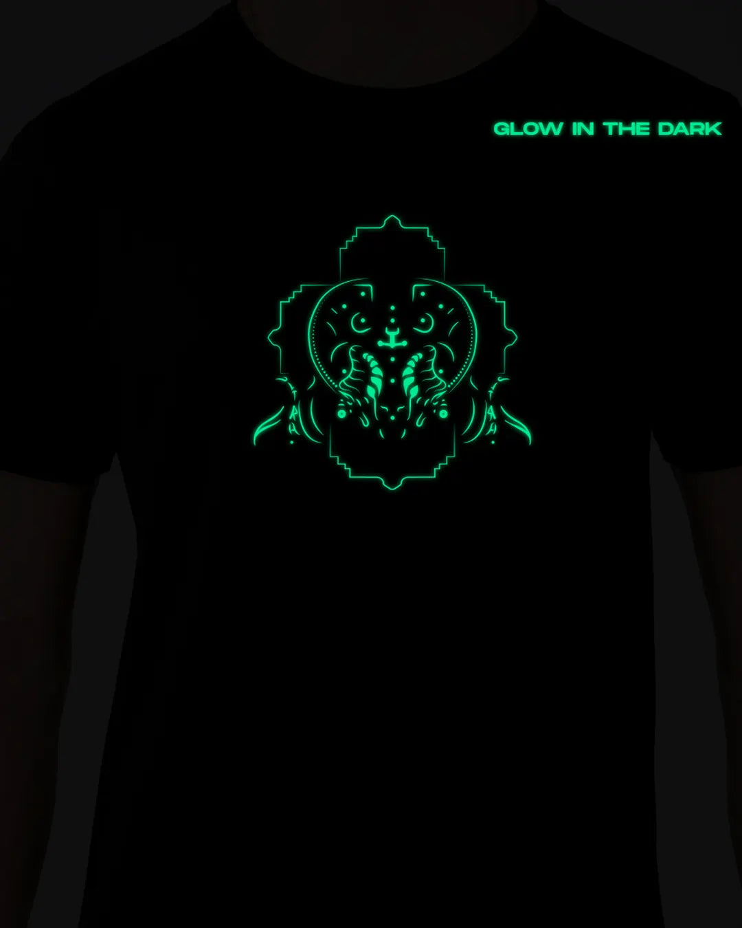 Cyberghost | UV Reactive Plus Glow In Dark | Regular Fit T-shirt