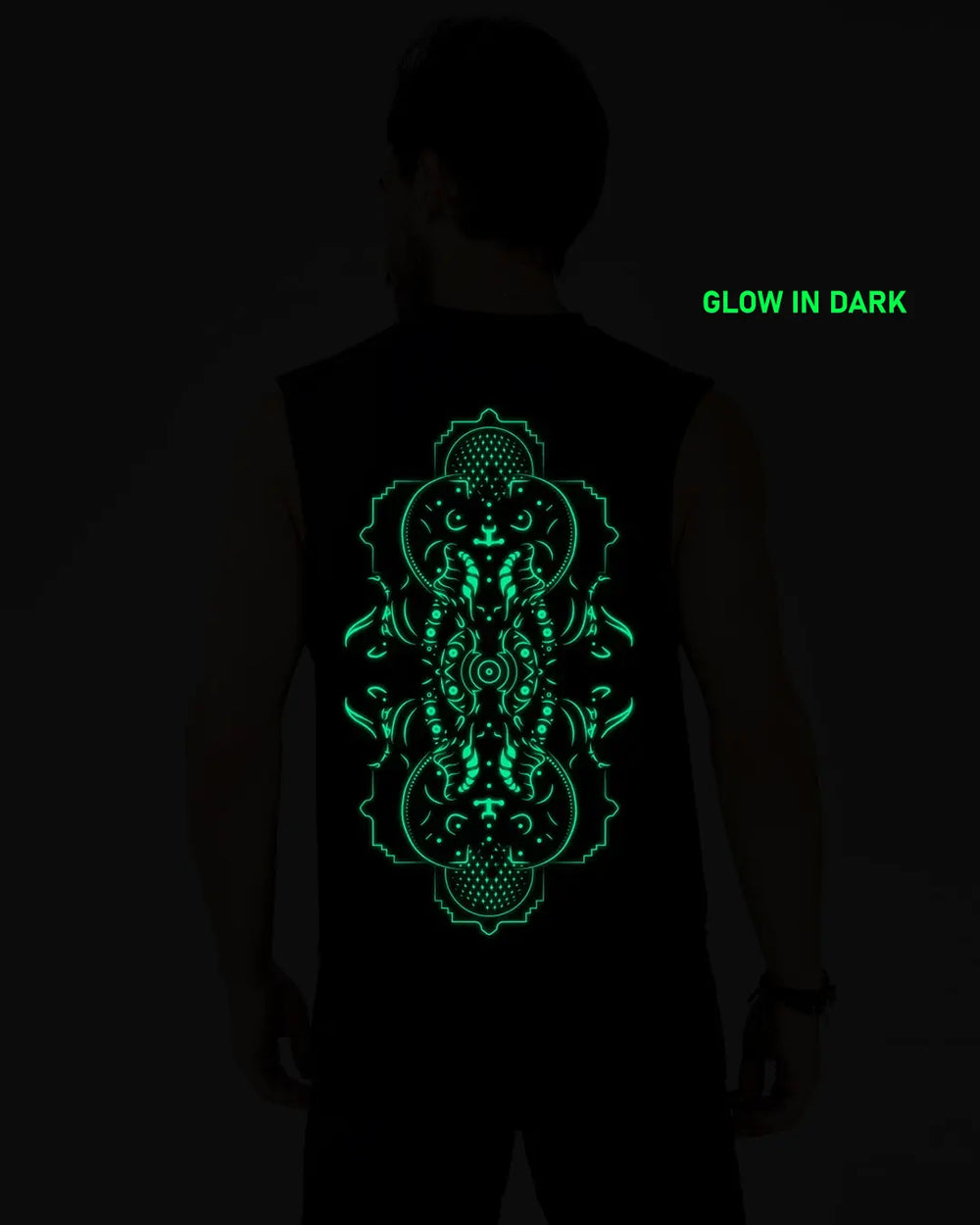 Cyberghost | UV Reactive Plus Glow In Dark Tank Top