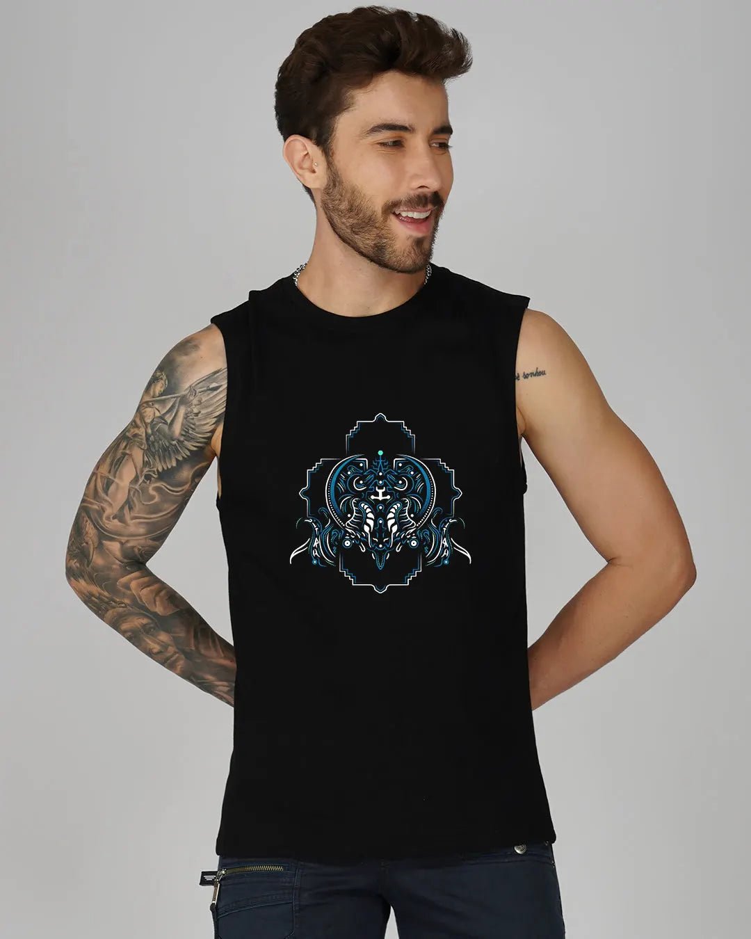 Cyberghost | UV Reactive Plus Glow In Dark Tank Top