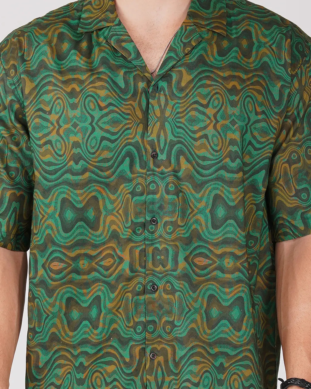 Fractal Fusion Full Printed Relaxed Fit Shirt