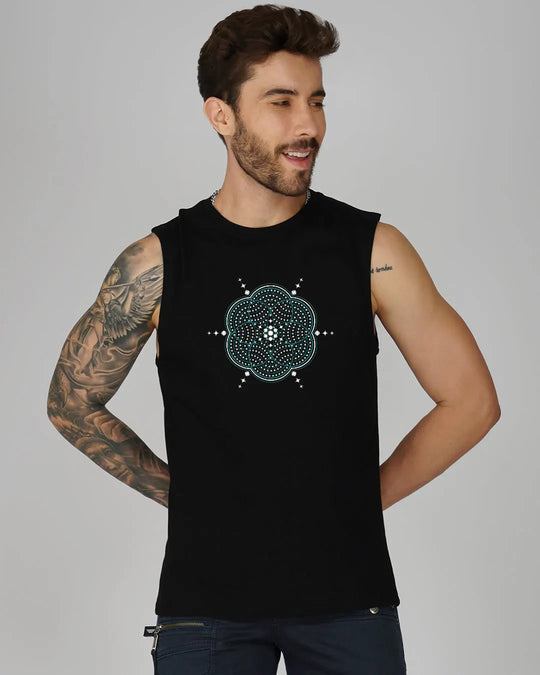 Fractal Faces | UV Light Reactive Tank Top
