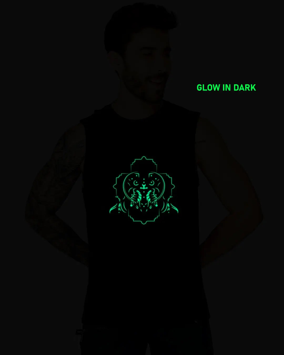 Cyberghost | UV Reactive Plus Glow In Dark Tank Top