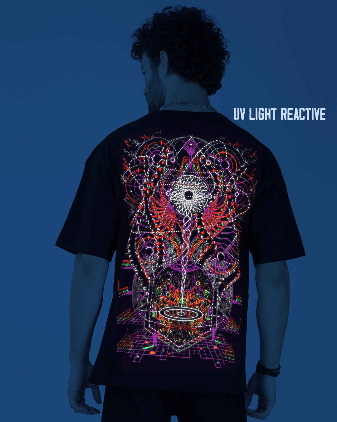 Melkweg in Cubator | UV-licht reactief &amp; Glow In Dark | Oversized T-shirt