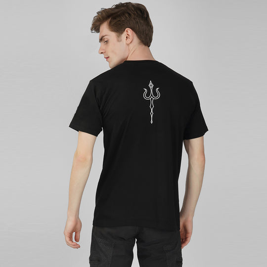 Heilige Trishul Glow In The Dark katoenen T-shirt
