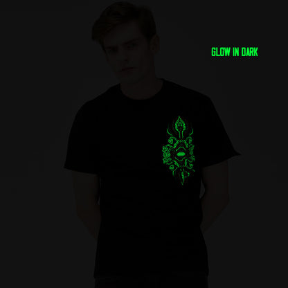 Clown UV-licht reactief &amp; Glow in the Dark T-shirt