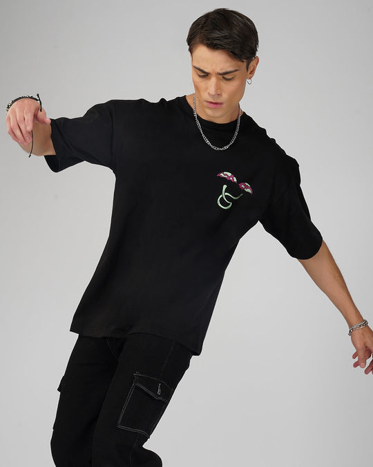 Babaji Trip | UV Light Reactive | Oversized Cotton T-Shirt