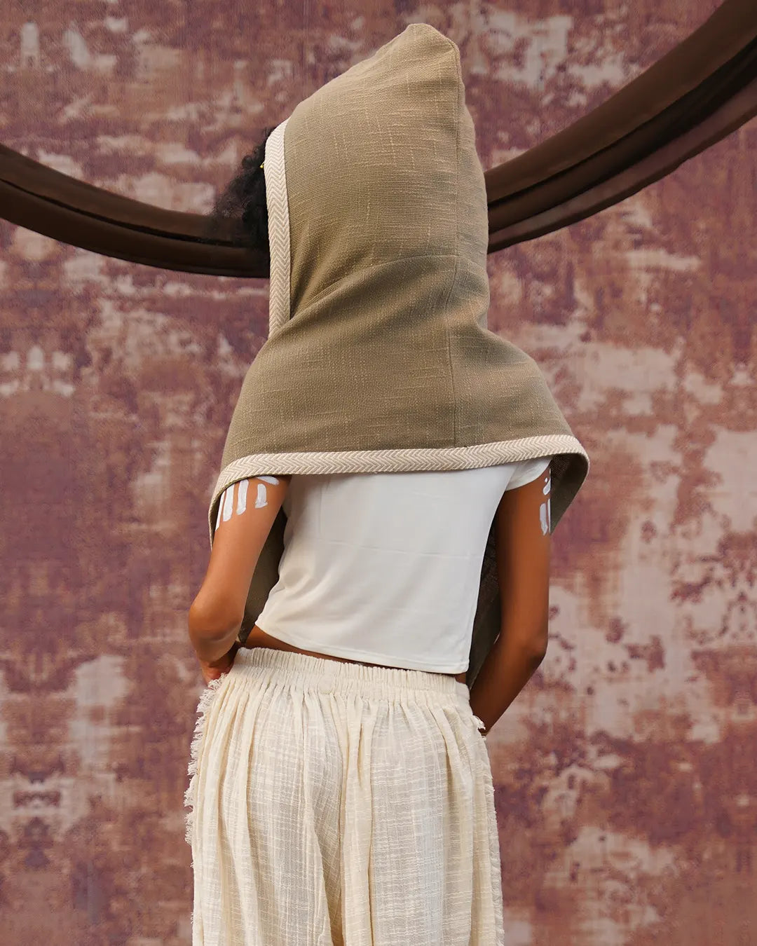 Loom Sandstone | Nomad Hooded Head Scarf