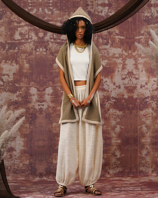 Loom Sandstone | Nomad Hooded Head Scarf