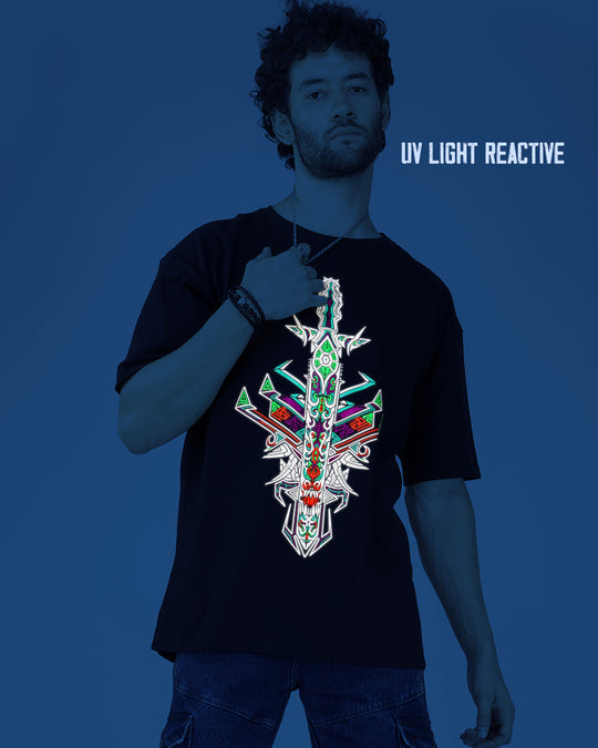 Asakura | UV Light Reactive & Glow In Dark | Oversized T-Shirt