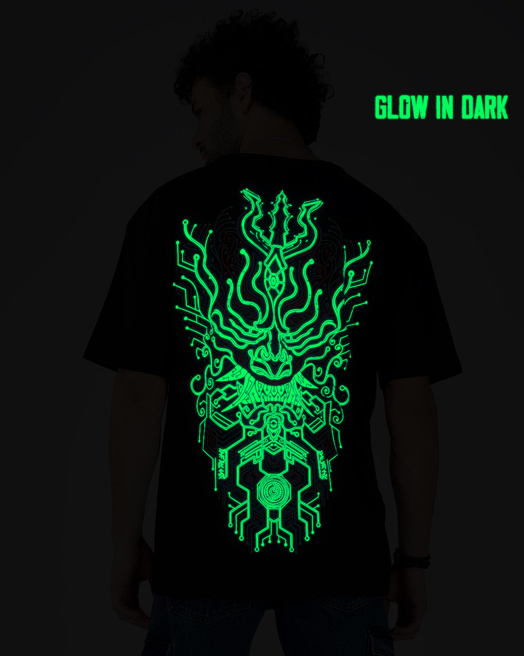 Asakura | UV Light Reactive & Glow In Dark | Oversized T-Shirt