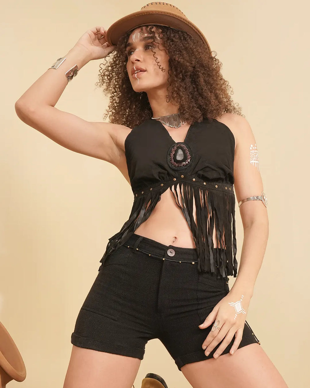 Solid Black Alba Pocket Shorts | Premium Alba Fabric