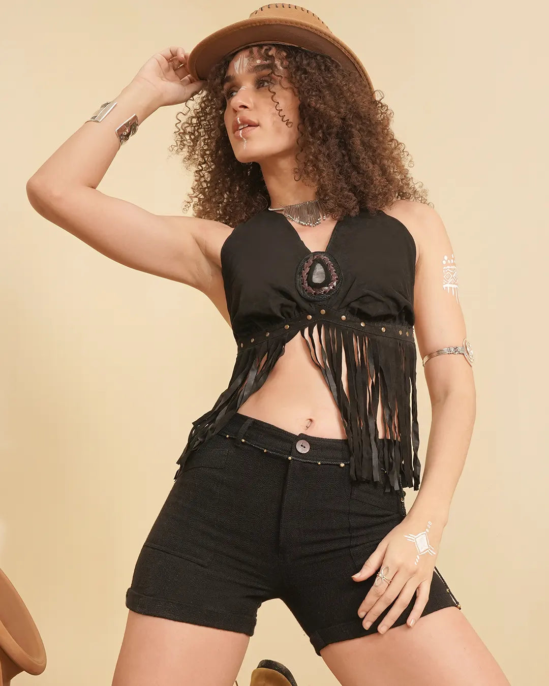 Solid Black Alba Pocket Shorts | Premium Alba Fabric