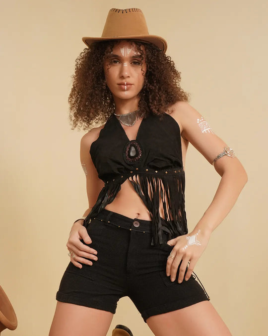 Solid Black Alba Pocket Shorts | Premium Alba Fabric