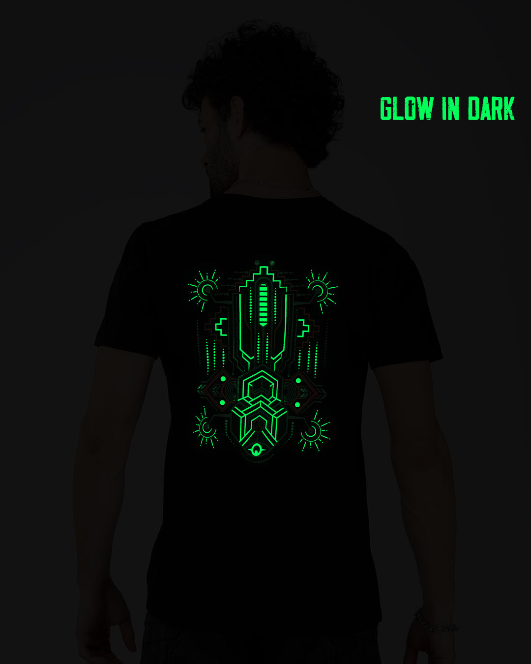 Astrale dimensie 0.1 UV-licht reactief &amp; Glow In Dark T-shirt