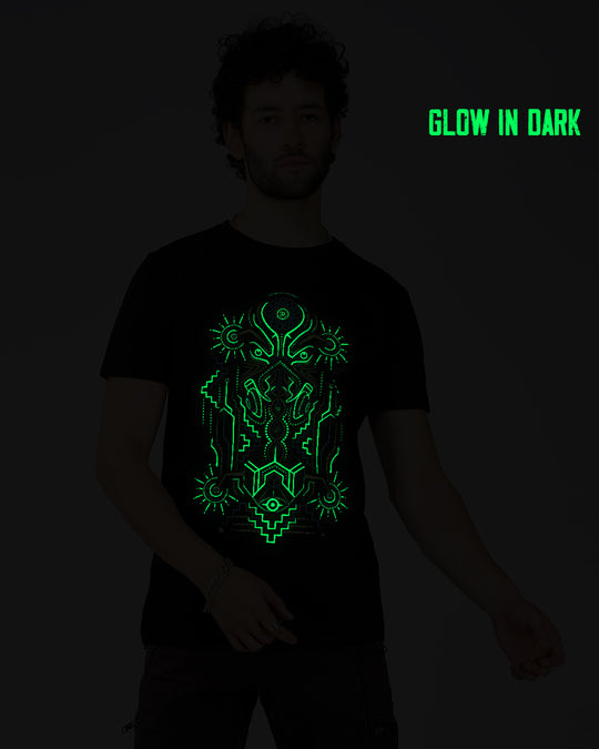 Astrale dimensie 0,2 UV-licht reactief &amp; Glow In Dark T-shirt