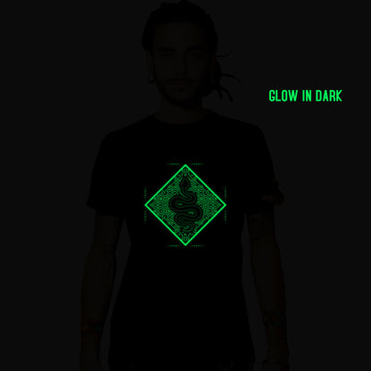 Vasuki 0,2 katoenen halve mouwen Glow In the Dark T-shirt