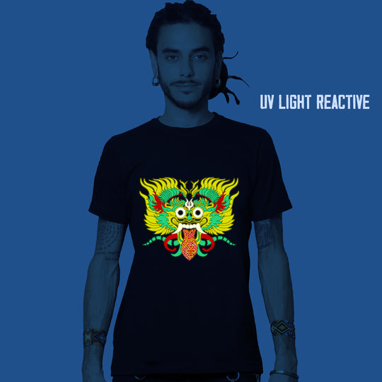 Barong UV Light Reactive Plus Glow in Dark T-Shirt