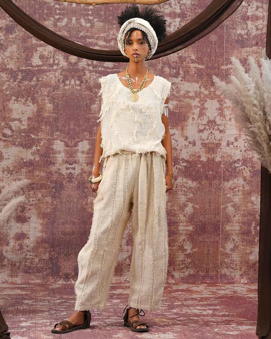 Natural Cream Kattar Trouser