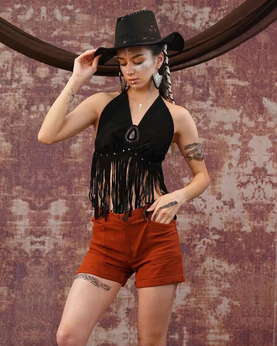 Jet Wine Color Girls Shorts