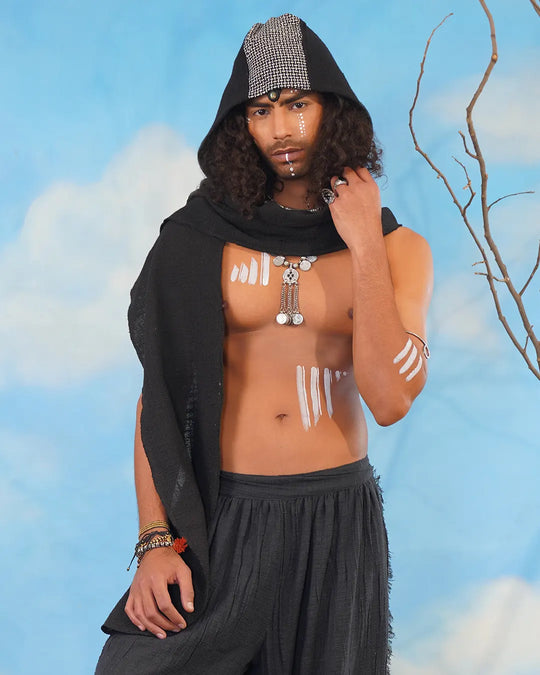 Men Obsidian Drift | Nomad Hooded Head Scarf