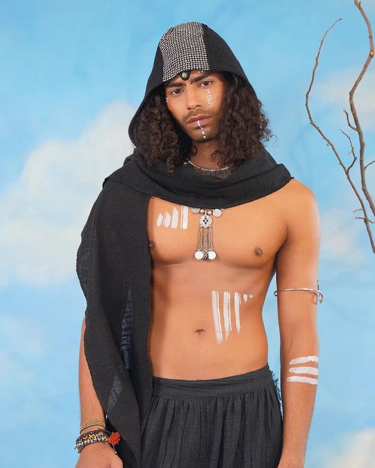 Men Obsidian Drift | Nomad Hooded Head Scarf