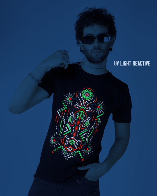 Astrale dimensie 0.1 UV-licht reactief &amp; Glow In Dark T-shirt