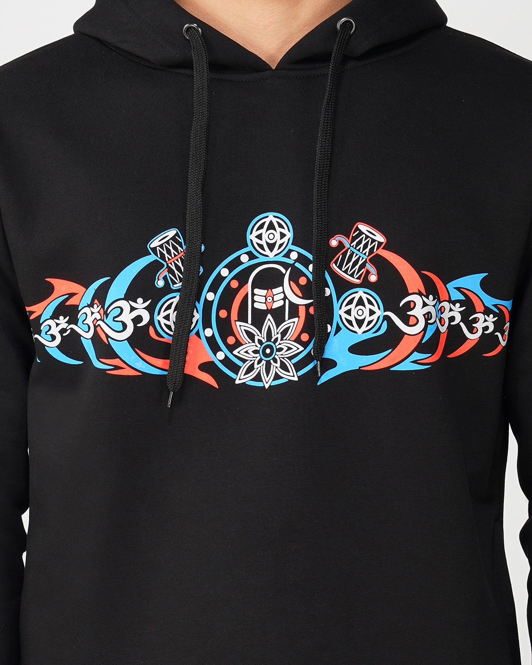 Shiva UV Light Reactive Glow In Dark Cotton Hoodie