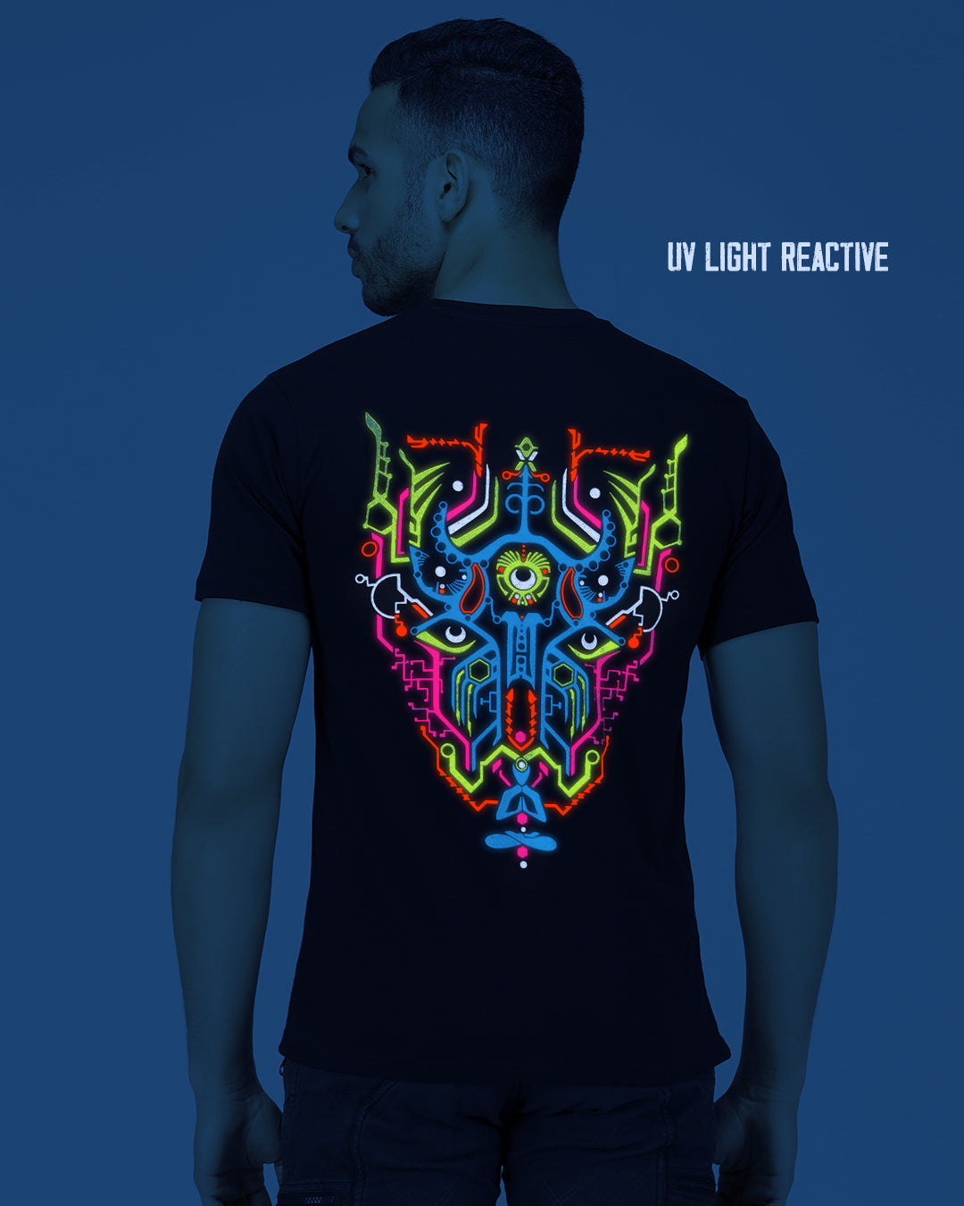 T-shirt Bull Parade réactif à la lumière UV et phosphorescent